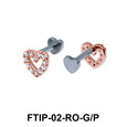 Romantic Passion Helix Ear Piercing FTIP-02