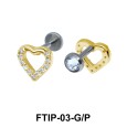 Romantic Passion Helix Ear Piercing FTIP-03