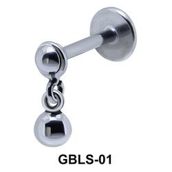 Ball Shaped External Dangling Ear Piercing GBLS-01 