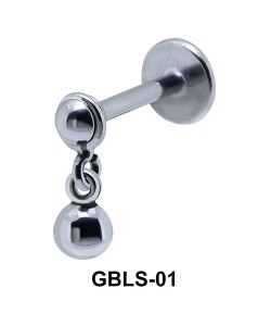 Ball Shaped External Dangling Ear Piercing GBLS-01 