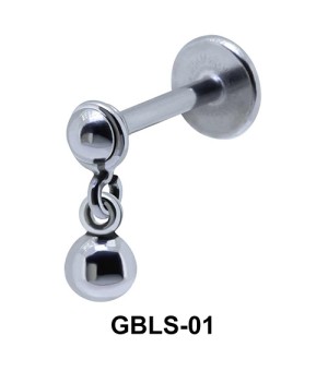 Ball Shaped External Dangling Ear Piercing GBLS-01 