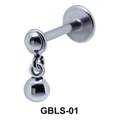 Ball Shaped External Dangling Ear Piercing GBLS-01 