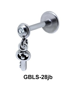 Key External Dangling Body Piercing GBLS-28jb