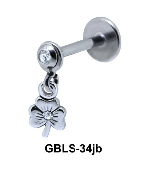 Flower External Dangling with Stone GBLS-34jb