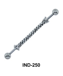 Twisted Industrial Piercing IND-250