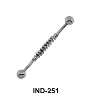 Twisted Middle Industrial Piercing IND-251