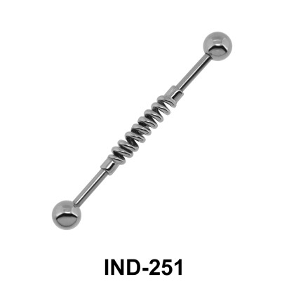 Twisted Middle Industrial Piercing IND-251