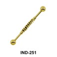 Twisted Middle Industrial Piercing IND-251