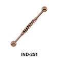 Twisted Middle Industrial Piercing IND-251