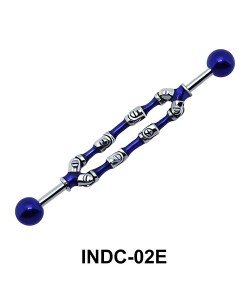 Blue Exclusive Pattern Industrial Piercing INDC-02E