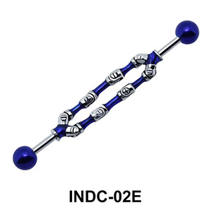 Blue Exclusive Pattern Industrial Piercing INDC-02E