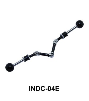 Enamel Twisted Industrial Piercing INDC-04E