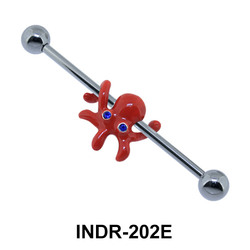 Enamel Octopus Industrial Piercing INDR-202E 
