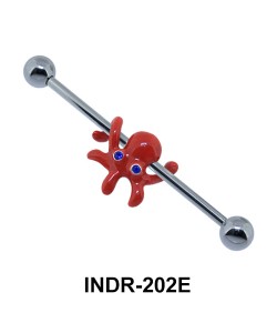 Enamel Octopus Industrial Piercing INDR-202E 