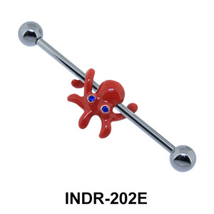 Enamel Octopus Industrial Piercing INDR-202E 