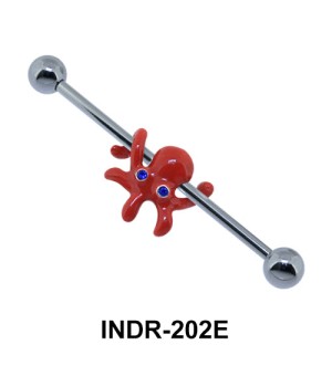 Enamel Octopus Industrial Piercing INDR-202E 