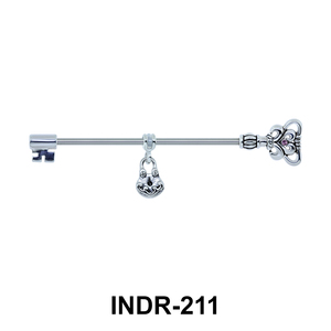 Heart Key Industrial Piercing INDR-211
