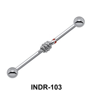 Snake Motif Industrial Piercing INDR-103