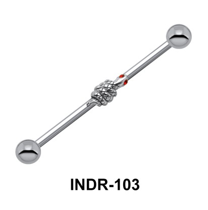 Snake Motif Industrial Piercing INDR-103