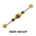 Skulls On Industrial Piercing INDR-108