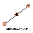 Small Enamel Star Industrial Piercing INDR-118s