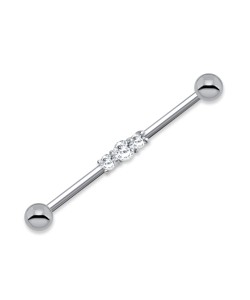 CZ Studded Industrial Piercing INDR-122