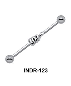 Coiled Snake Industrial Piercing INDR-123