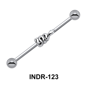 Coiled Snake Industrial Piercing INDR-123