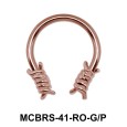 Knot Circular Barbells Face Piercing MCBRS-41