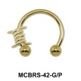 Knot Circular Barbells Face Piercing MCBRS-42