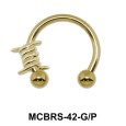 Knot Circular Barbells Face Piercing MCBRS-42