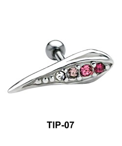 Multiple Stone Helix Ear Piercing TIP-07