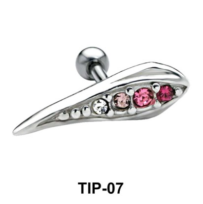 Multiple Stone Helix Ear Piercing TIP-07