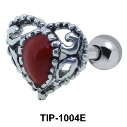 Heart Shaped Helix Ear Piercing TIP-1004E