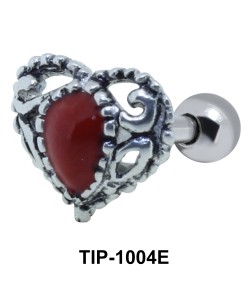 Heart Shaped Helix Ear Piercing TIP-1004E