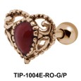 Heart Shaped Helix Ear Piercing TIP-1004E