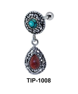 Traditionally Designed Upper Ear Piercing TIP-1008