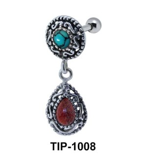 Traditionally Designed Upper Ear Piercing TIP-1008