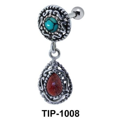 Traditionally Designed Upper Ear Piercing TIP-1008