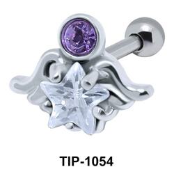Wavy with Star Shaped Ear Piercing with Star TIP-1054 