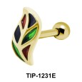 Leaf Shaped Ear Piercing TIP-1231E 