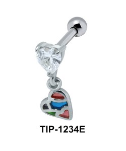 Heart Shaped Ear Piercing TIP-1234E 