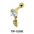 Leaf Shaped Ear Piercing TIP-1235E 