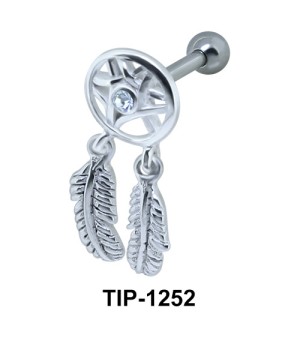 Chandelier and Leaves Design Ear Piercing TIP-1252 