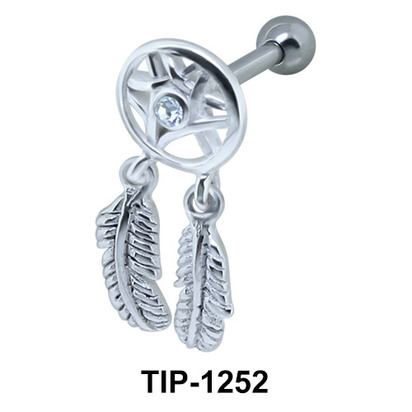 Chandelier and Leaves Design Ear Piercing TIP-1252 