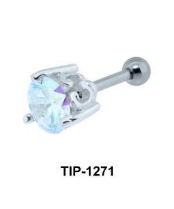 Ear Piercing with Prong Stones TIP-1271