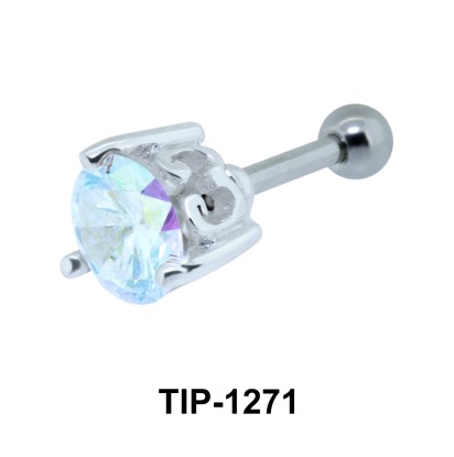 Ear Piercing with Prong Stones TIP-1271