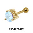 Ear Piercing with Prong Stones TIP-1271