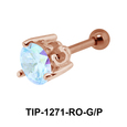 Ear Piercing with Prong Stones TIP-1271
