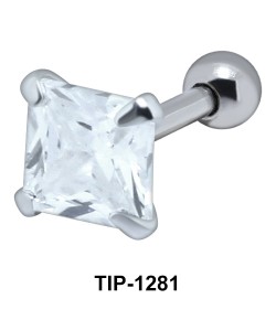 Square Cut Upper Ear Piercing TIP-1281